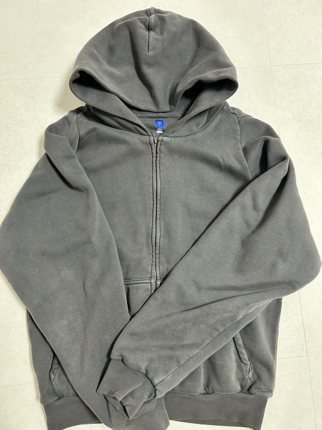 yzy gap 후드 집업 라이트 그레이 s 상품이미지1
