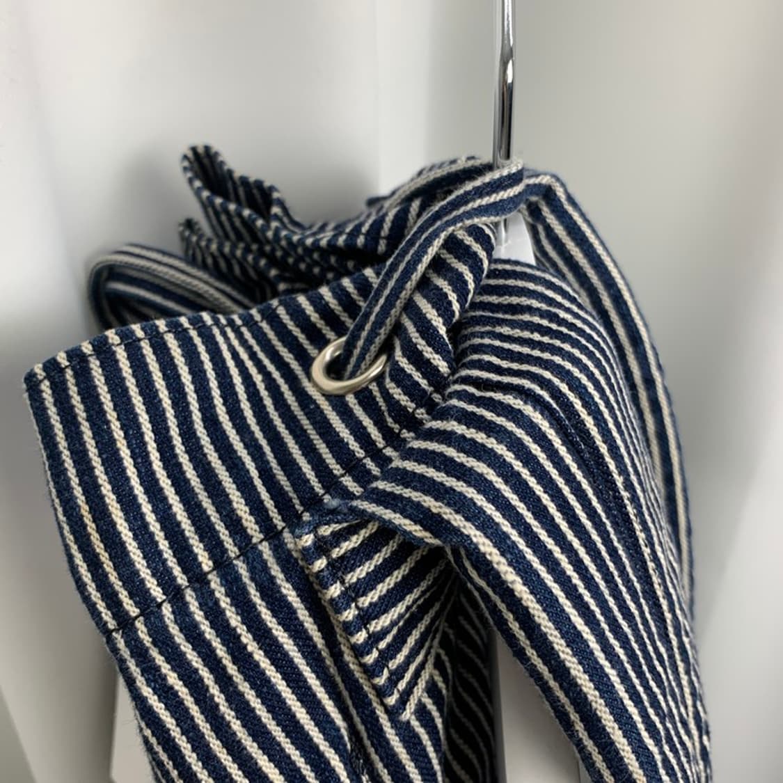 Navy stripe bucket back pack logo patch 상품이미지8