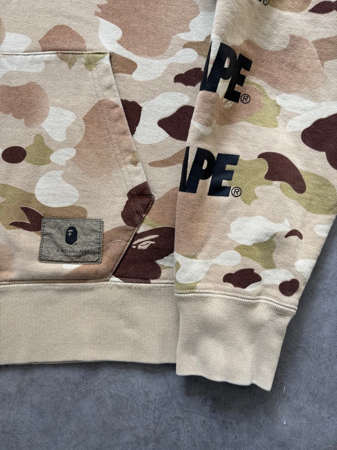 Bape 베이프 그라데이션 카모 로고 풀집 후디 상품이미지8