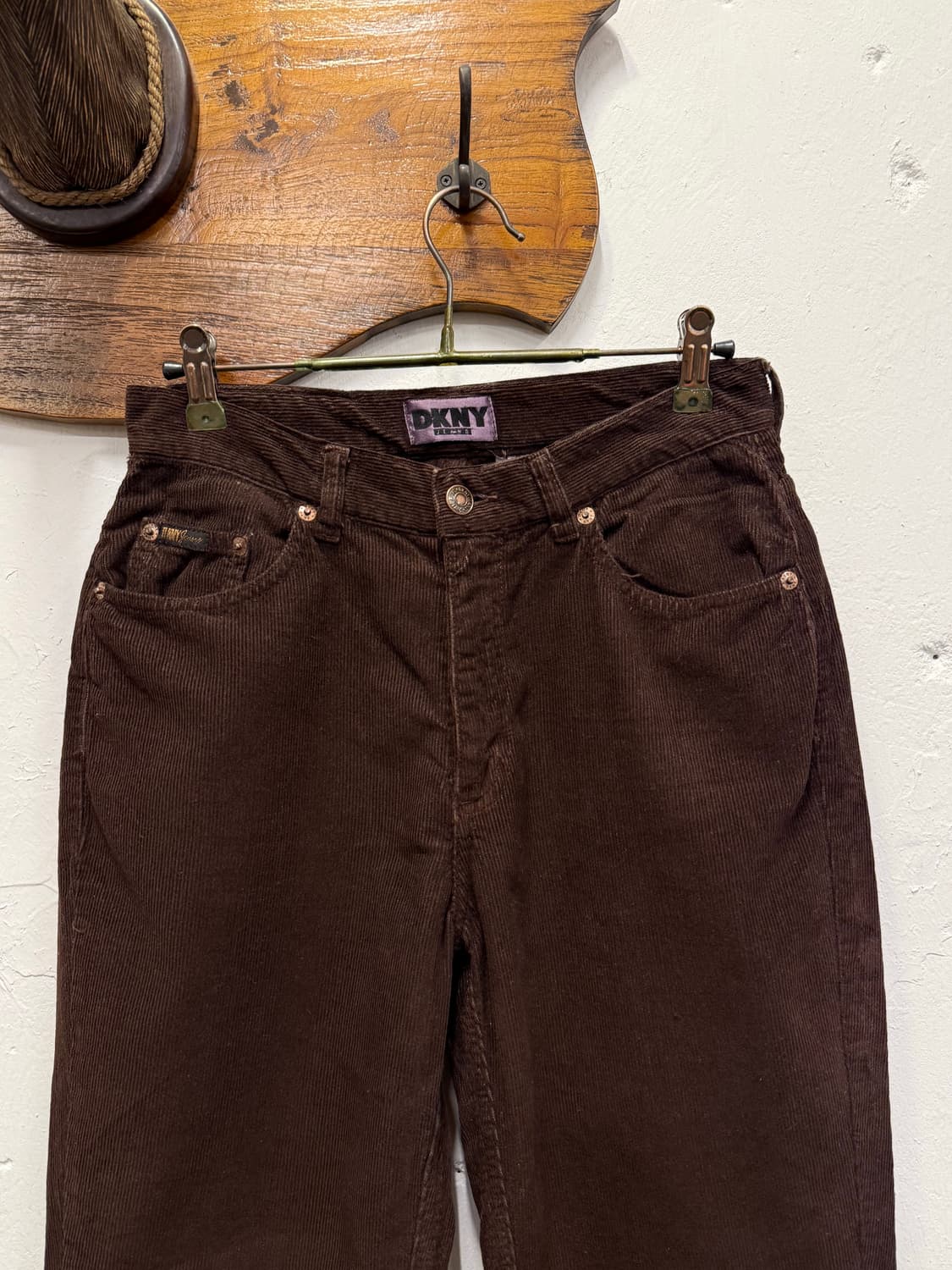 26.5) DKNY Dark Brown Corduroy Pants 상품이미지6