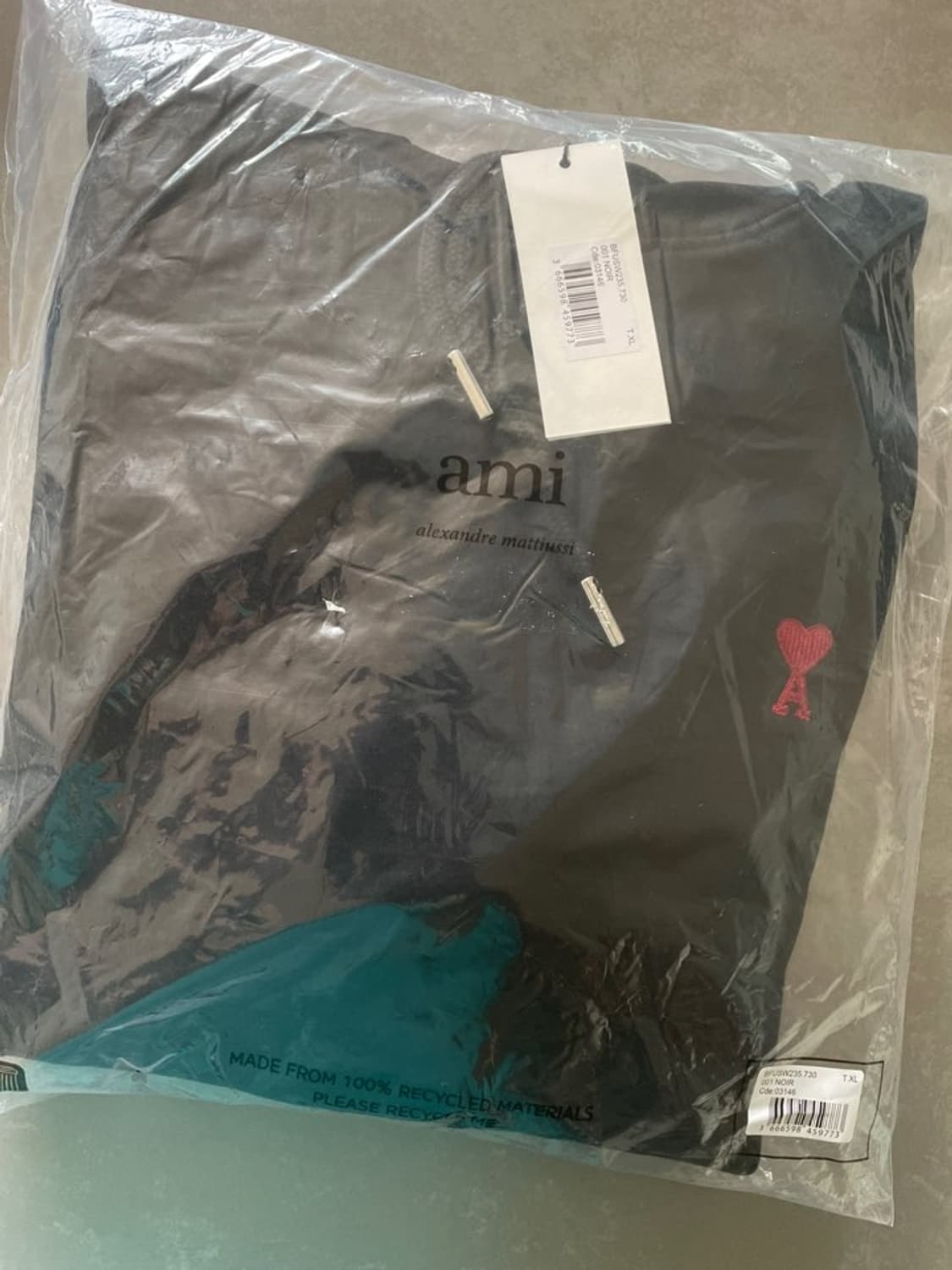 아미 스몰 하트 로고 후드티 XL 새상품 상품이미지2