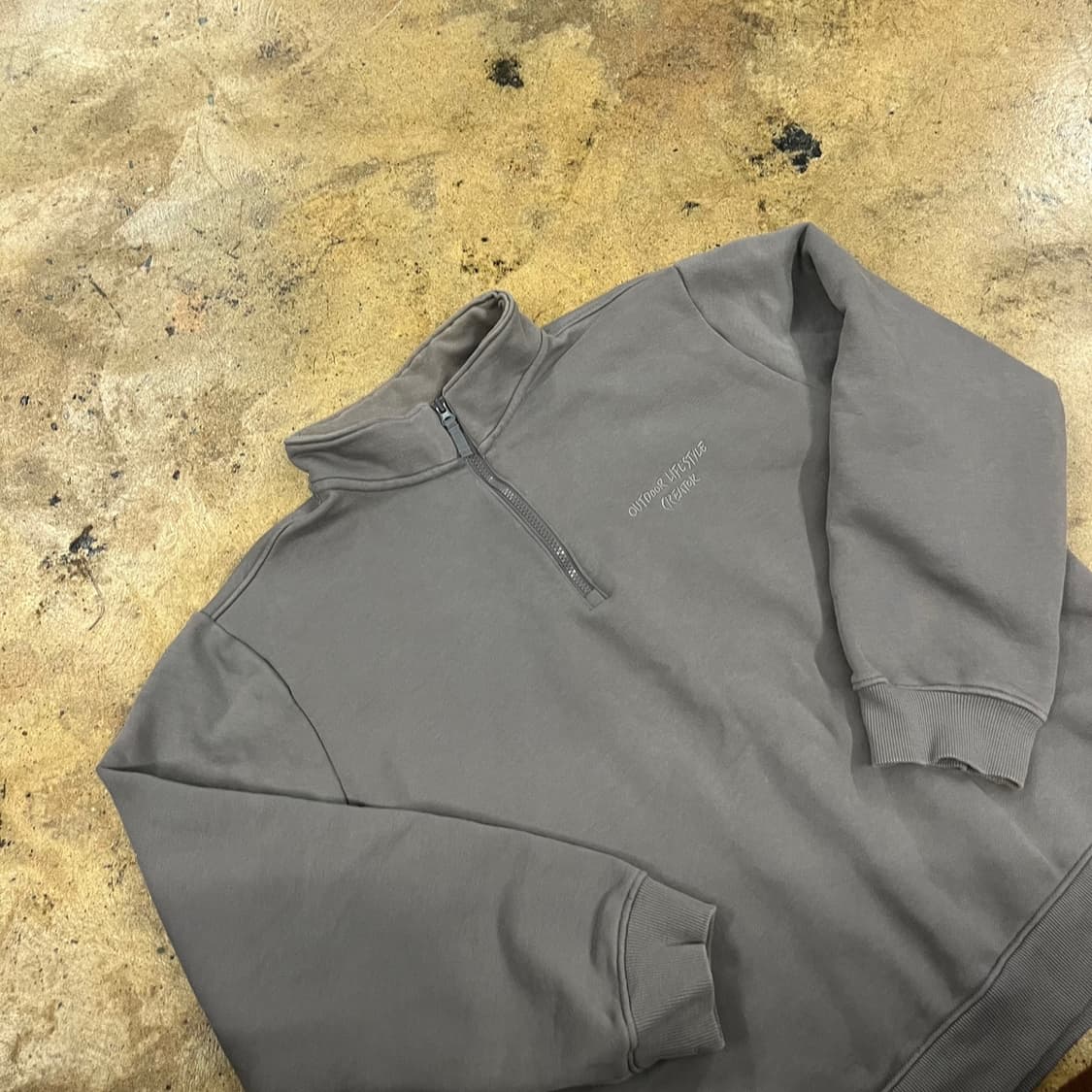 [정품/105] 스노우피크 하프집업 맨투맨 그레이 b18 상품이미지1