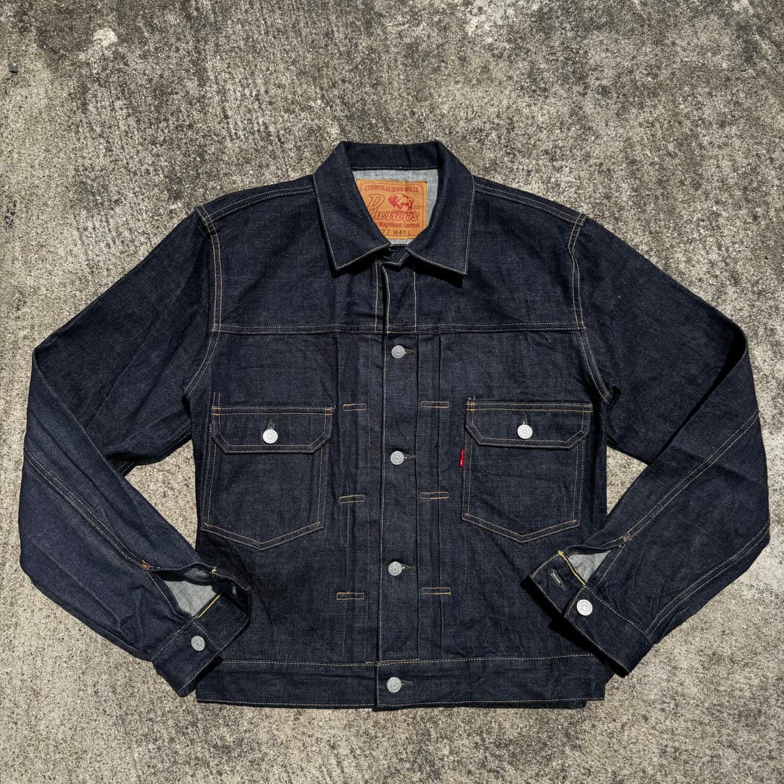 [L] Pherrows 페로우즈 2세대 셀비지 데님 자켓 상품이미지1