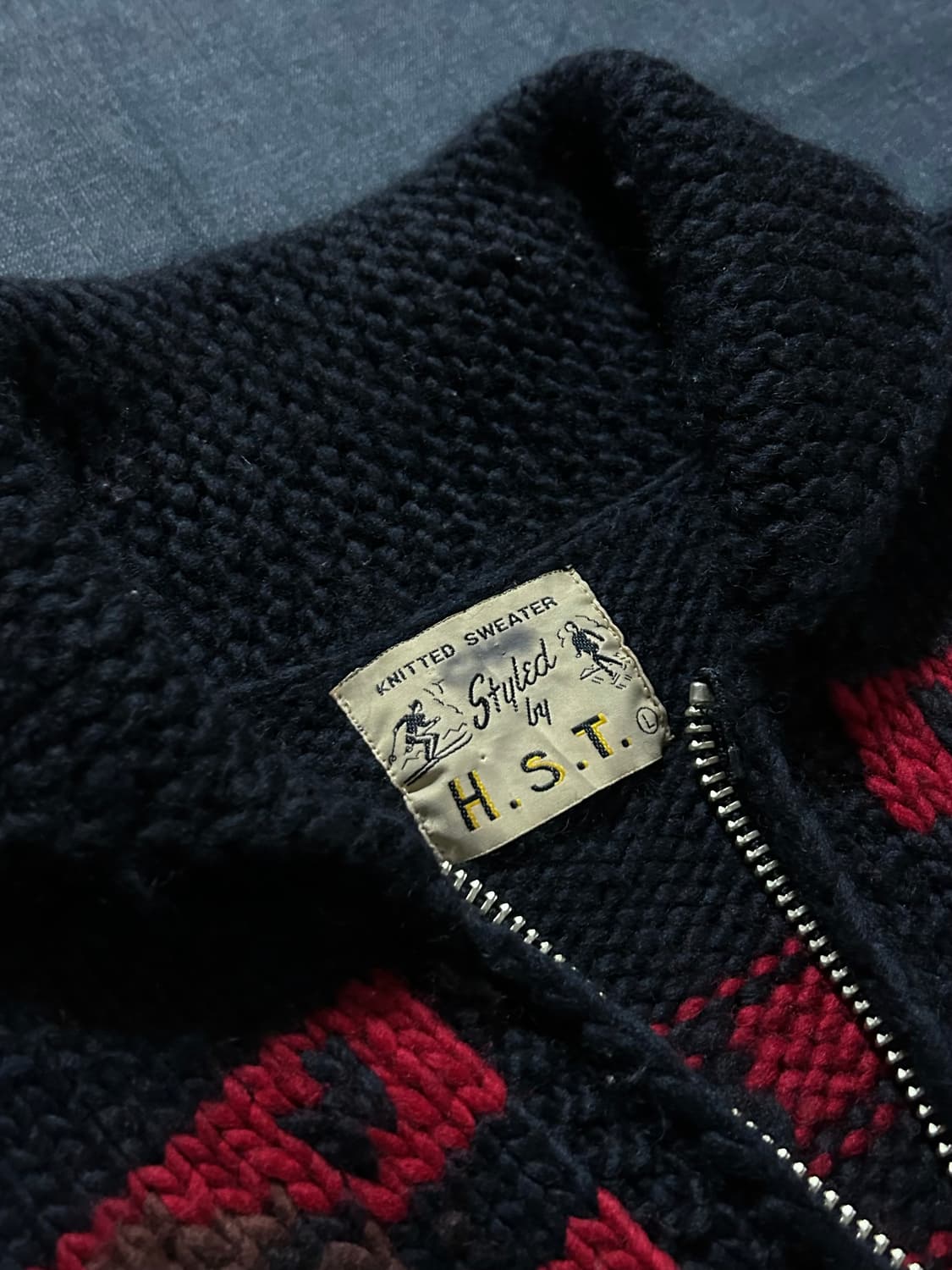 Styled by H.S.T 빈티지 코위찬 스웨터 상품이미지5