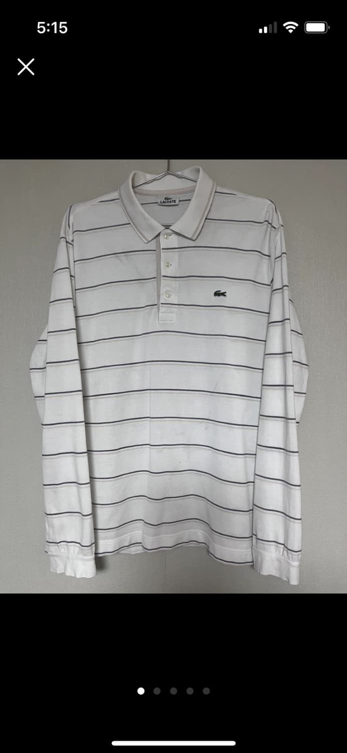 일본 빈티지 라코스테 롱슬리브 L 상품이미지1