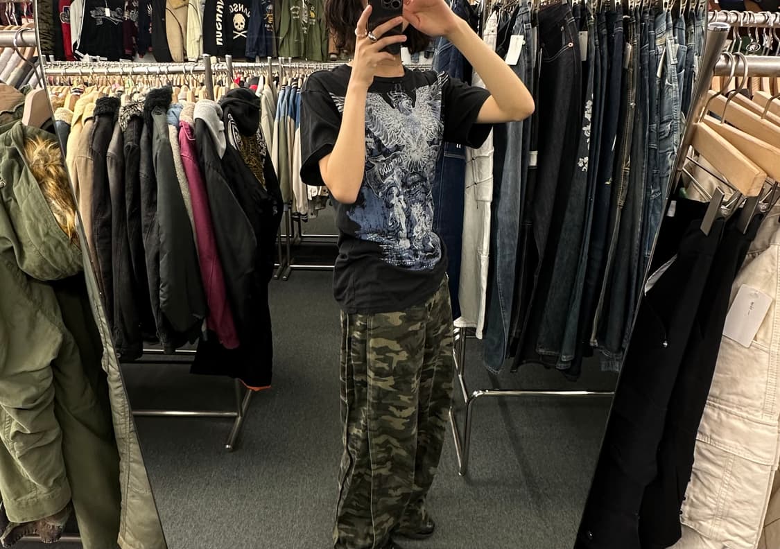 M)NOBO 빈티지 Y2K 프린팅 반팔 상품이미지1