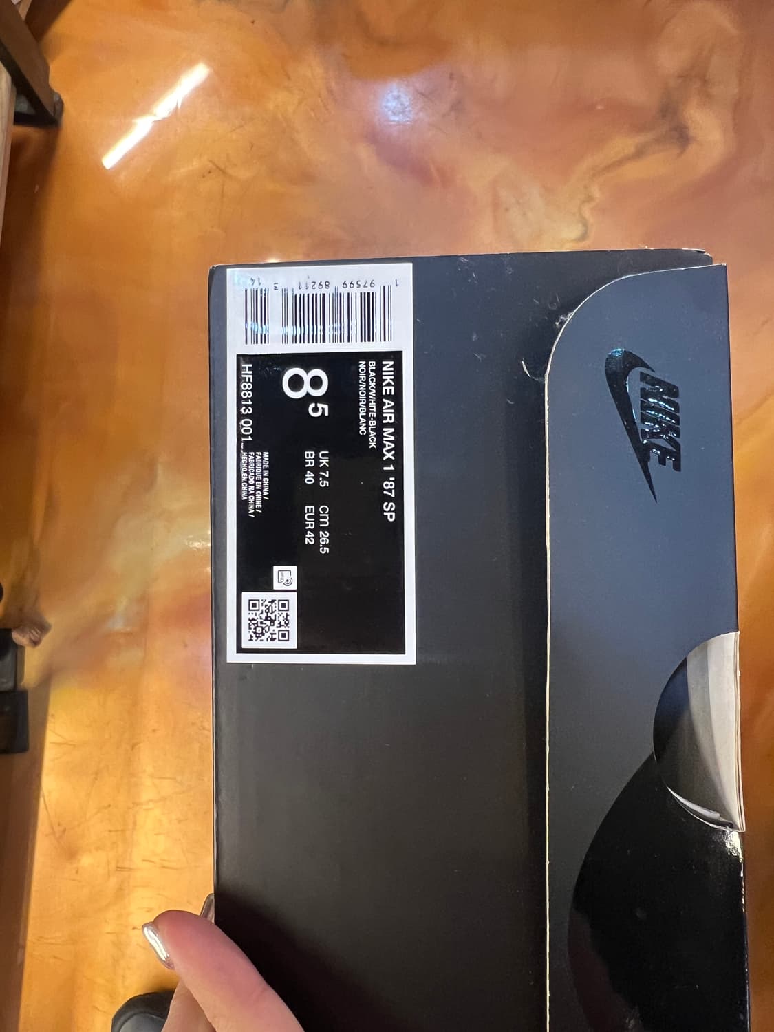 supreme X nike 에어포스 블랙 상품이미지4