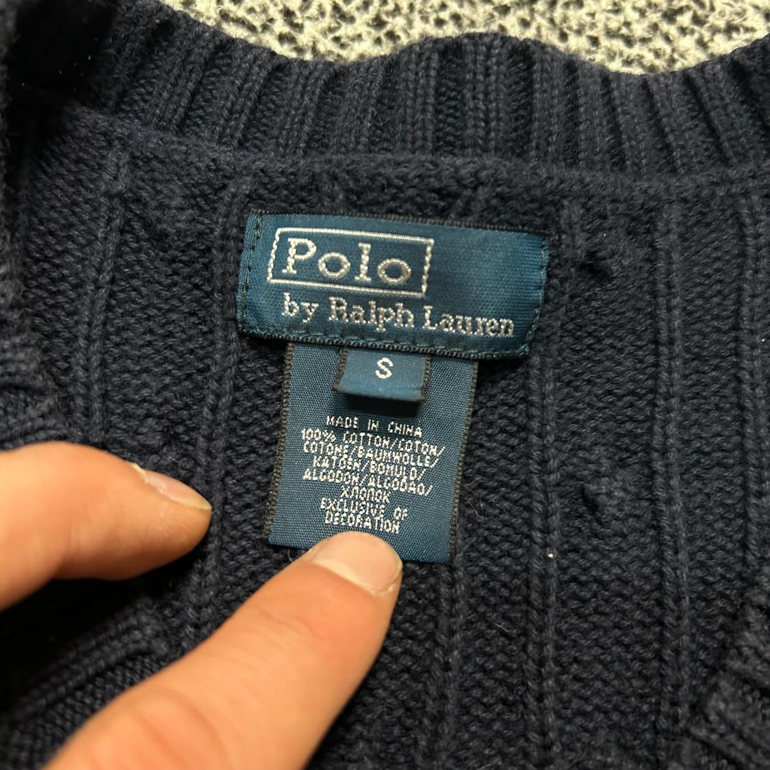 폴로 랄프로렌 네이비 니트 베스트 상품이미지5