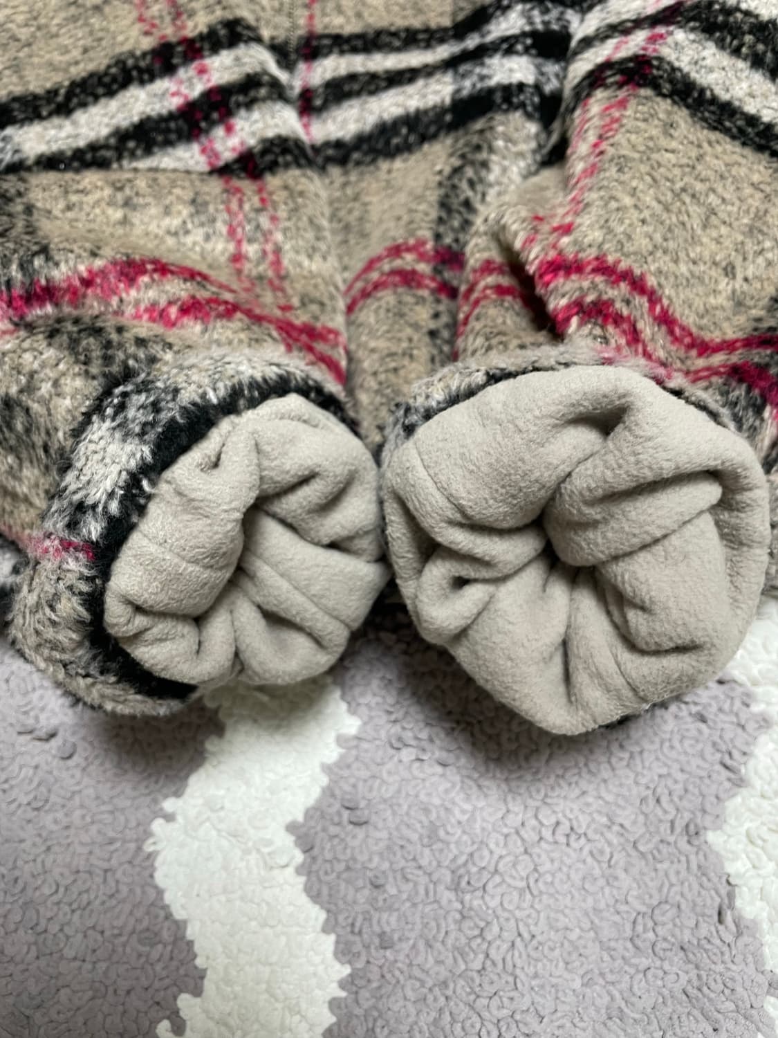 언더마이카 런던 헤리티지 체크 플리스 후드집업 1 사이즈 상품이미지5