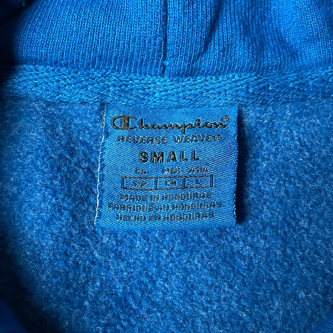 CHAMPION 챔피온 리버스위브 빈티지 블루 코튼 후드티 A00526 상품이미지9