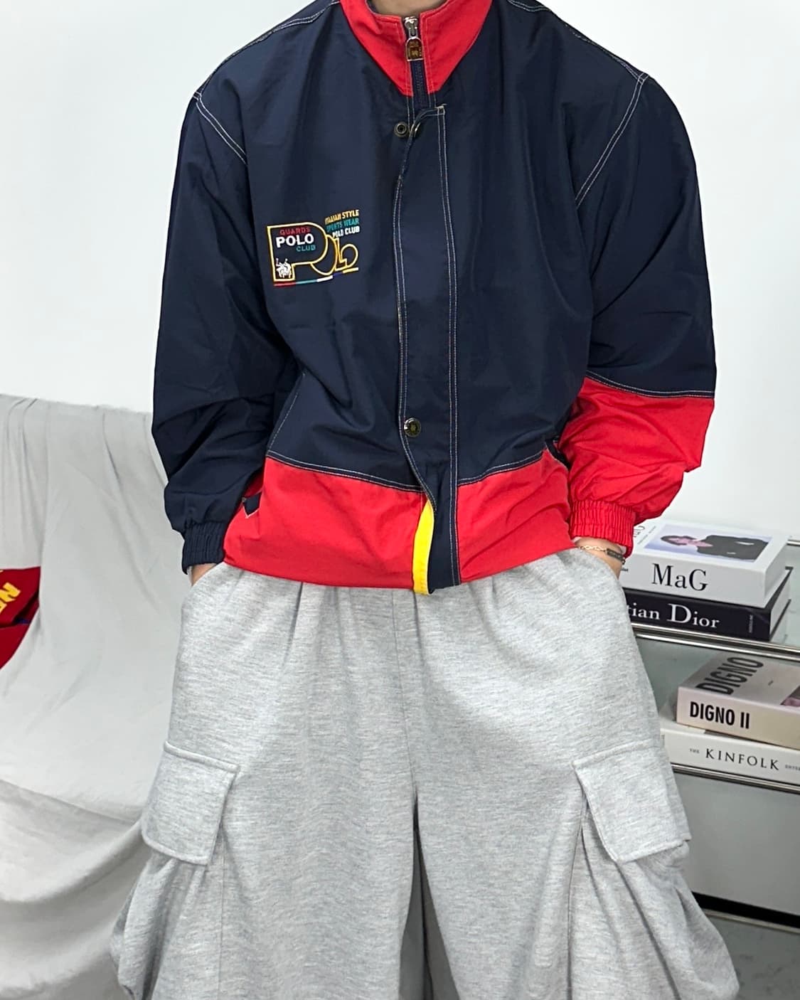 폴로 클럽 90s 올드스쿨 자켓 M 상품이미지1
