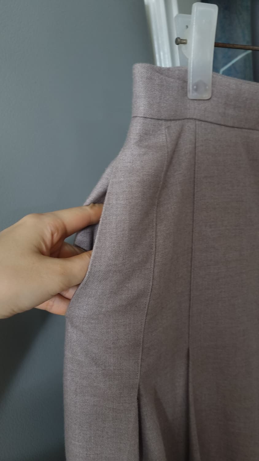 SIE 맞주름 맥시 롱 스커트 상품이미지3