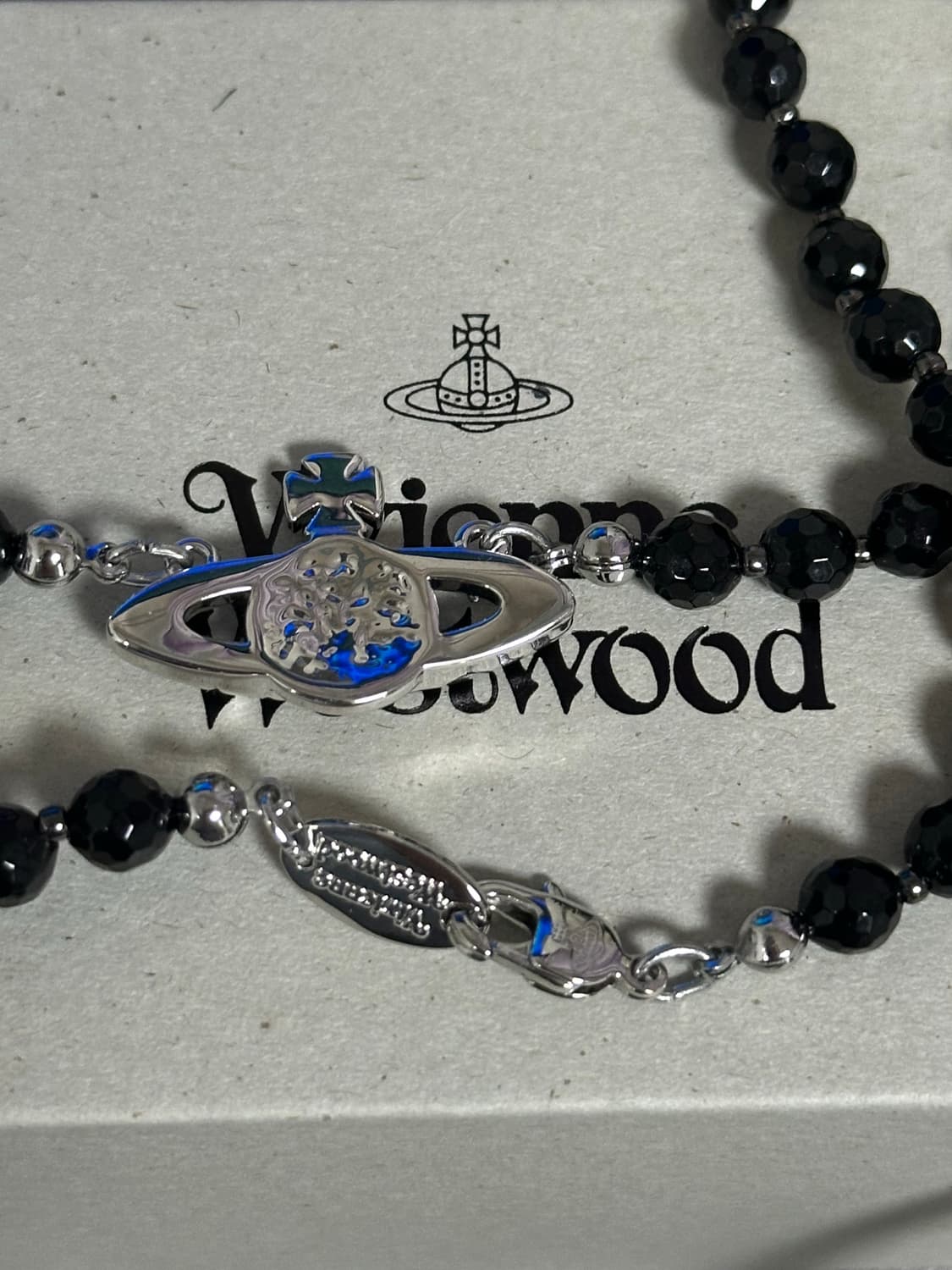 비비안 웨스트우드 메살린 초커 실버 블랙 풀박스 상품이미지2