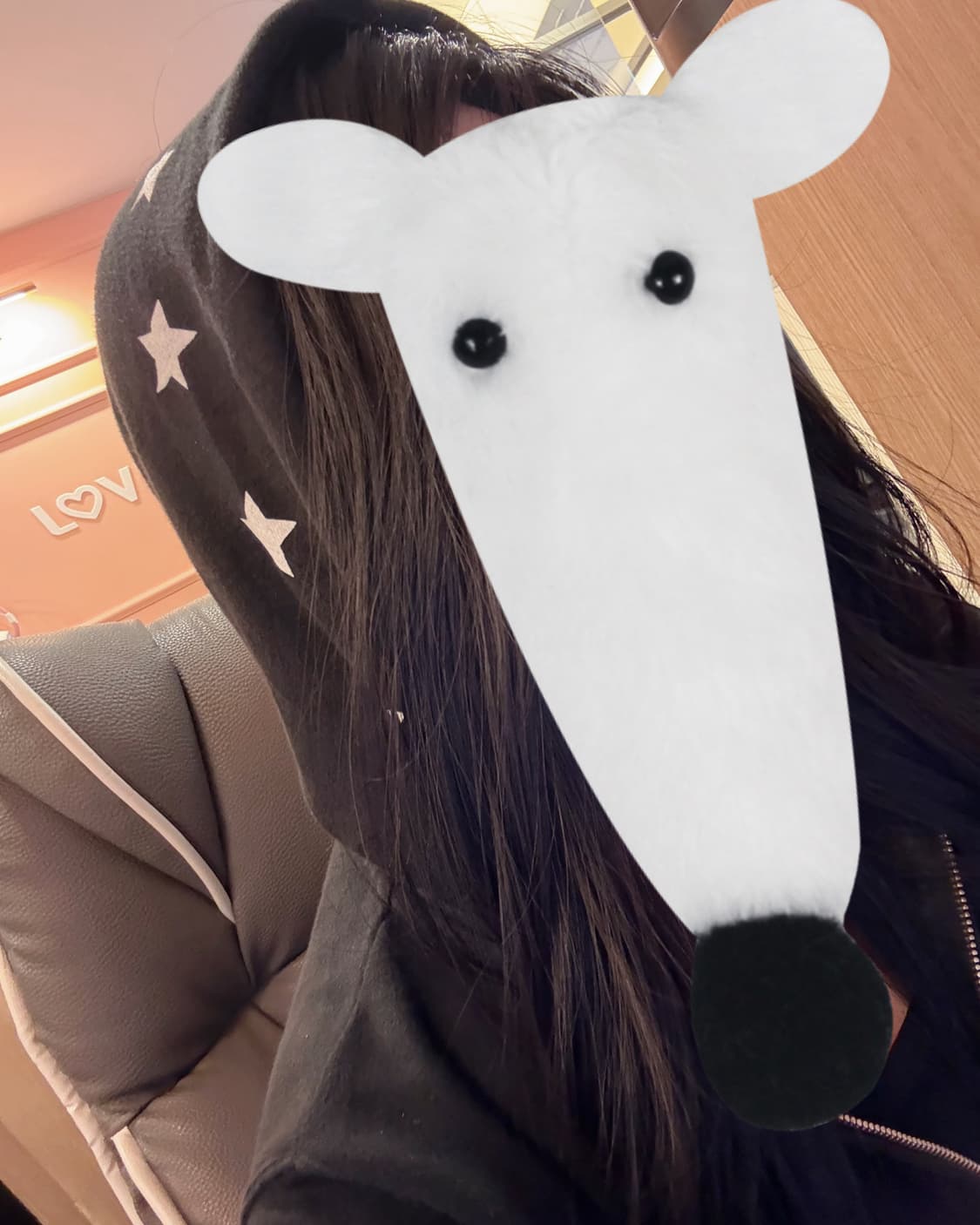 챔피온 스타 포인트 래퍼여친 무드 핀터깔 블랙 딱붙 후드집업 상품이미지1