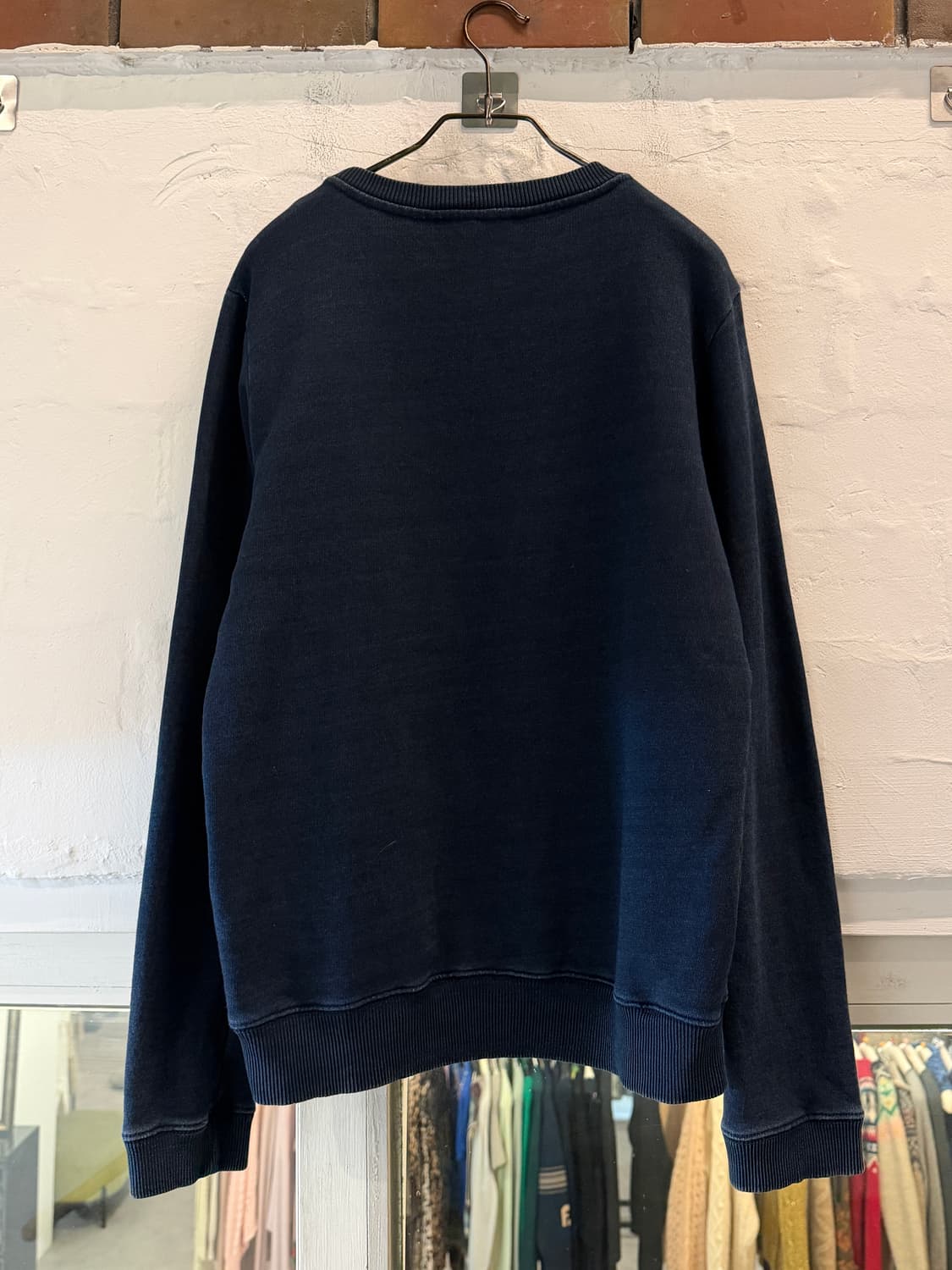 Diesel 블랙 패치워크 크루넥 스웨트 셔츠 M 상품이미지8