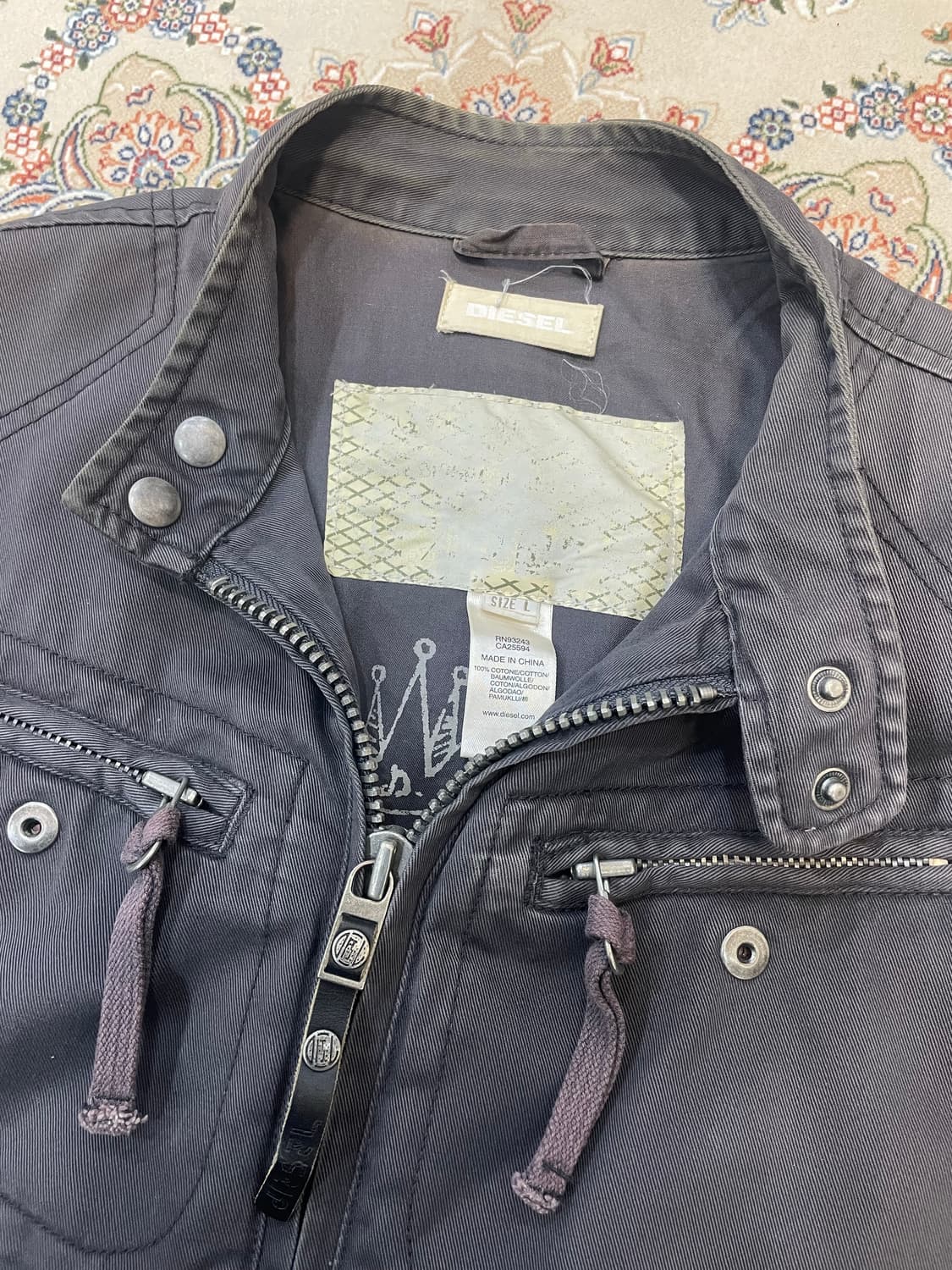 디젤 바이커 자켓 L 상품이미지5