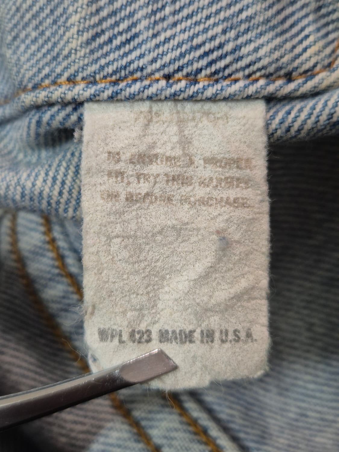 [실측 M] 80s US Made 리바이스 트러커 -115 상품이미지7