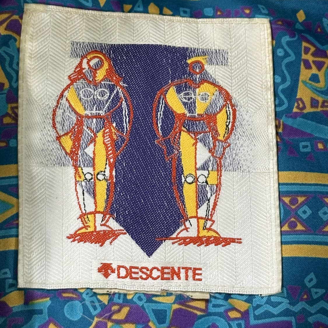 90s 데상트 스키 올드스쿨 박시핏 점퍼 버건디 L 상품이미지7