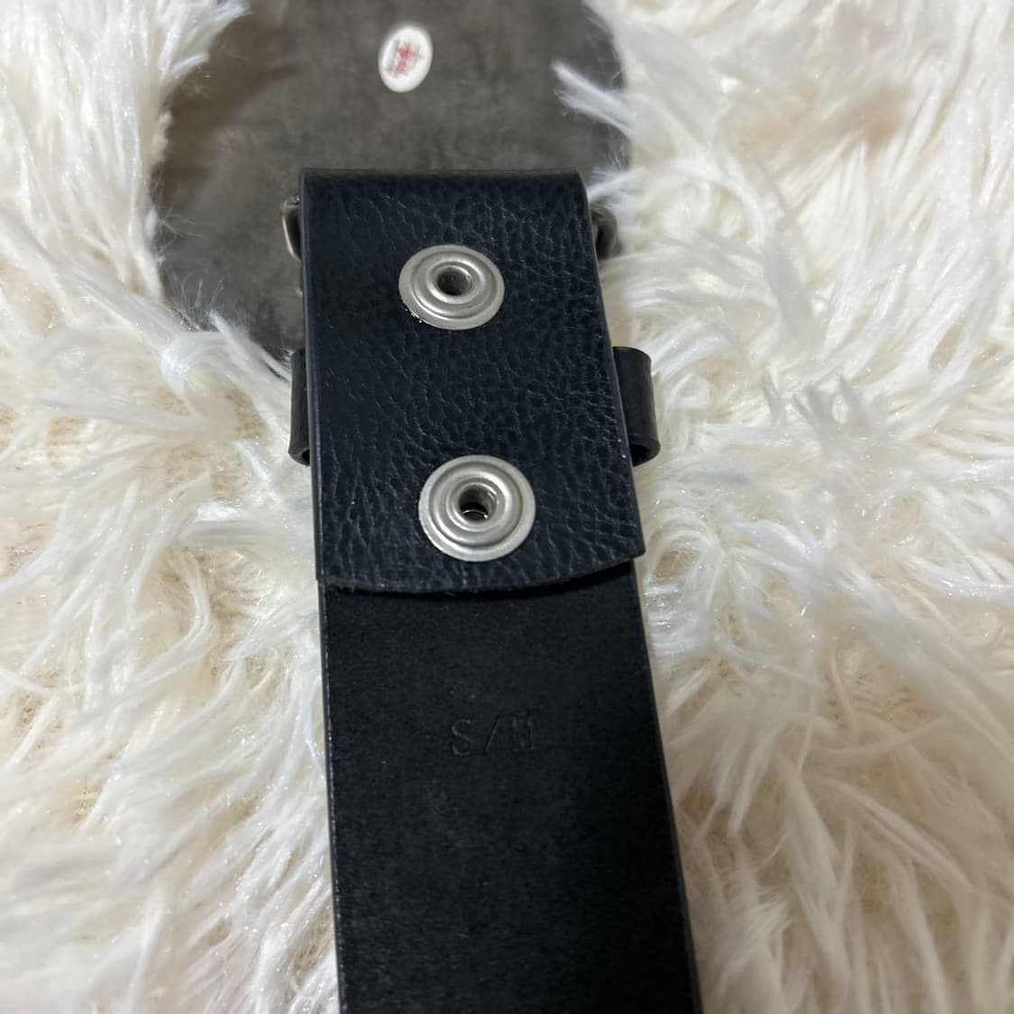 00s 스투시 SS 링크 플로럴 오벌 버클 레더 벨트 상품이미지4