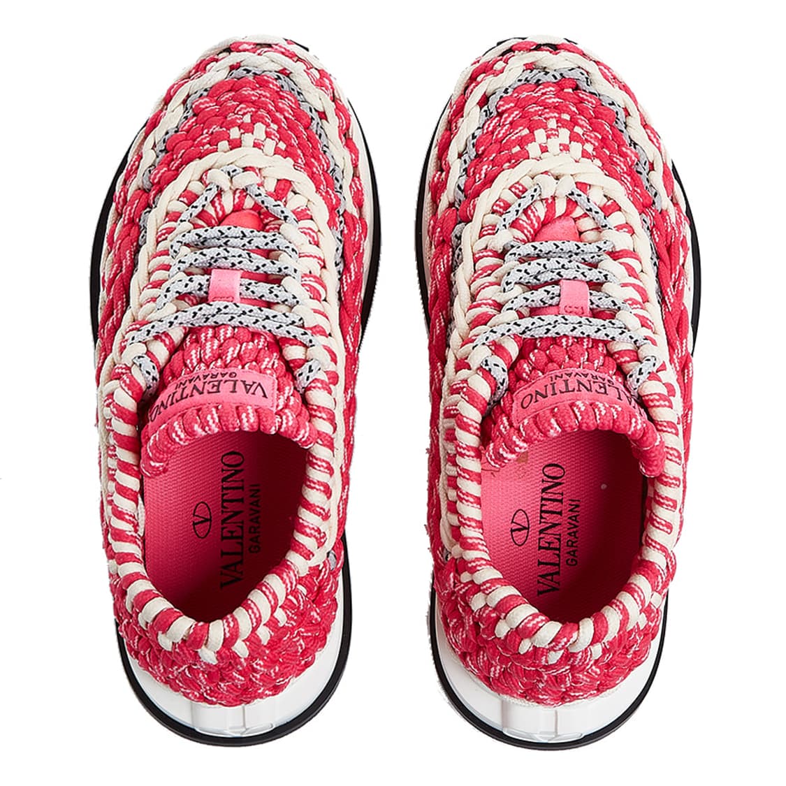 발렌티노 가라바니 여성 크로쉐 스니커즈 핑크 36.5 상품이미지1