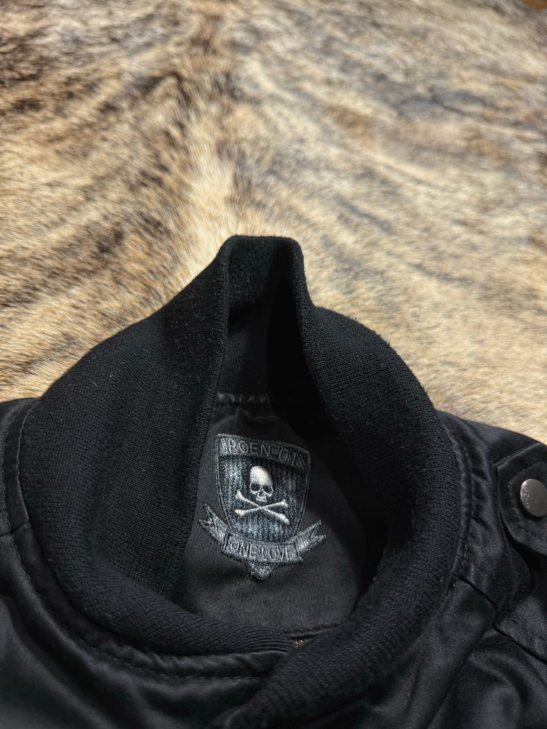 Roen Skull Lambskin Arm Leather Jacket 상품이미지5