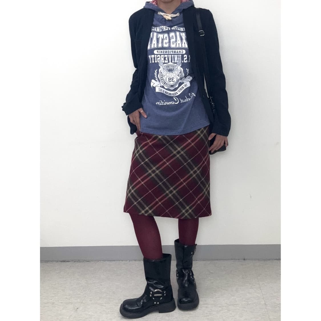 빈티지 y2k 블루 후드 티셔츠 상품이미지9