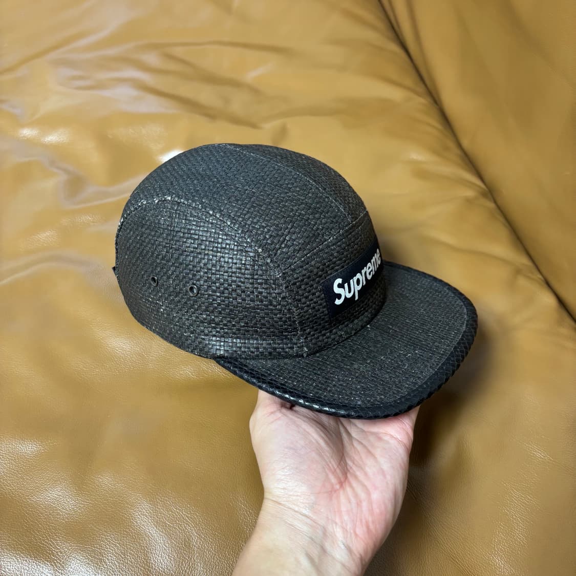 Supreme 슈프림 라탄 블랙 캠프캡 모자 (Rattan Black) 상품이미지3