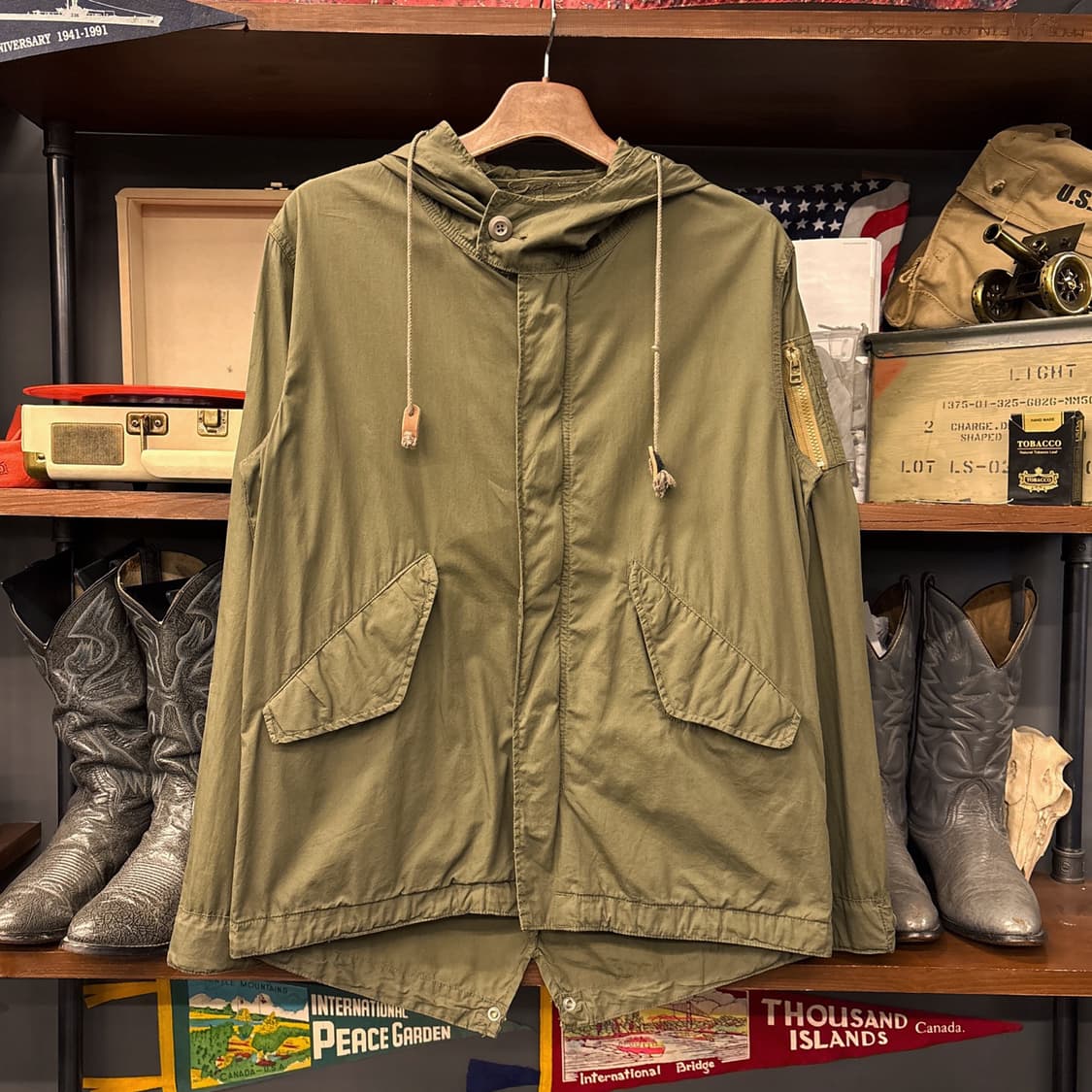 00s 아비렉스 라이트웨이트 코튼쉘 피쉬테일 파카 N1286 상품이미지1