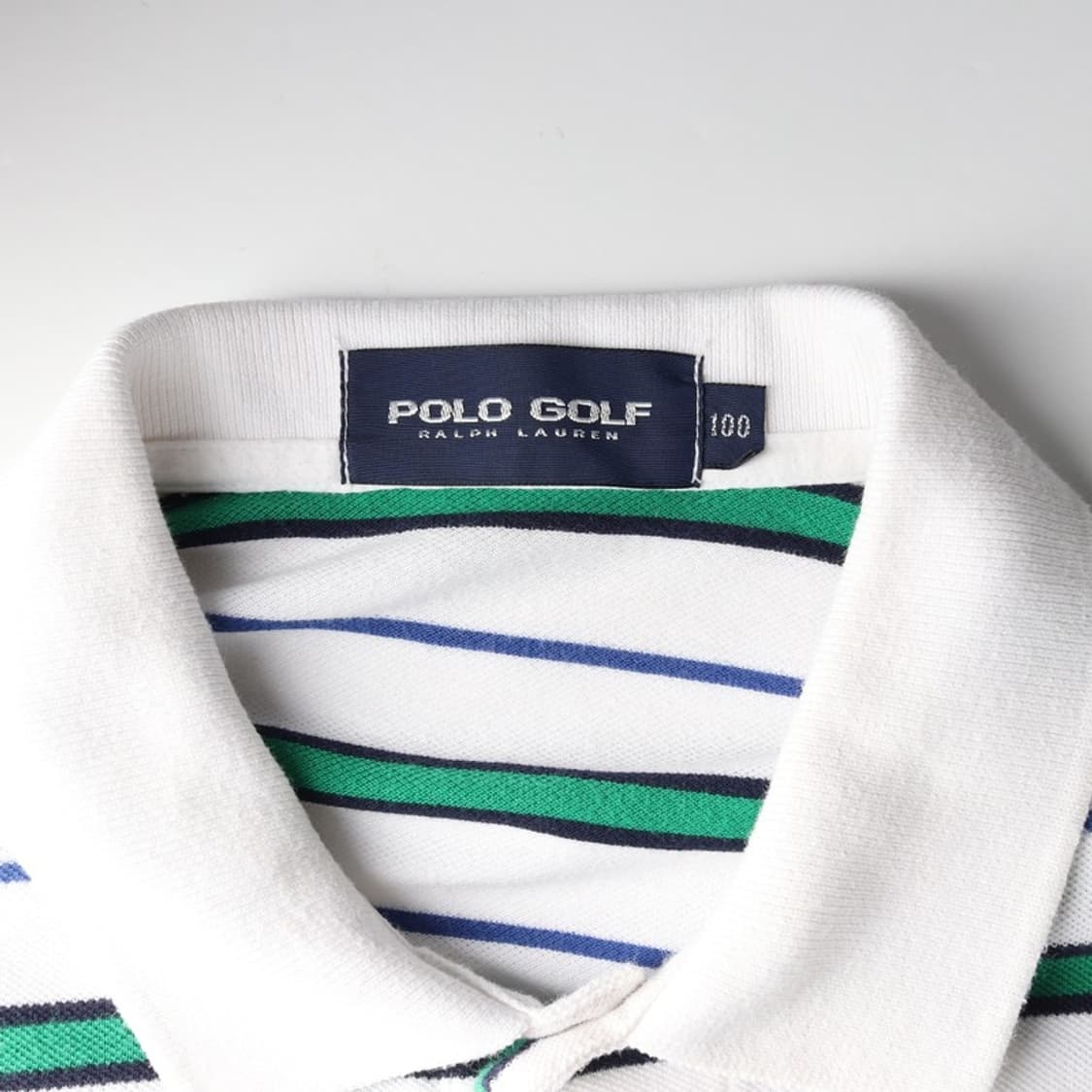 폴로 골프 랄프로렌 그린 스트라이프 카라티 L 상품이미지5