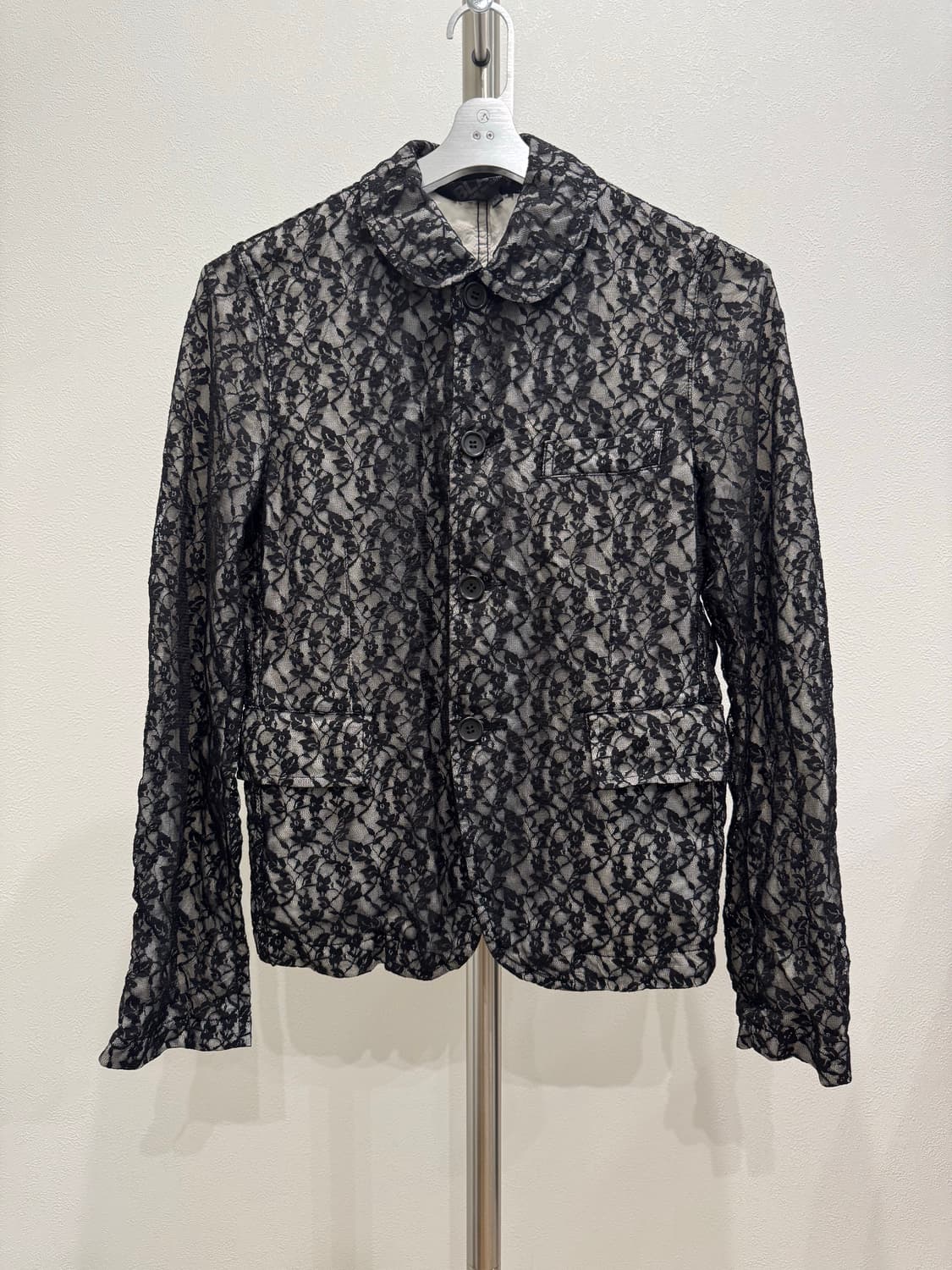 꼼데가르송 블랙 12aw 플로럴 자켓 상품이미지1