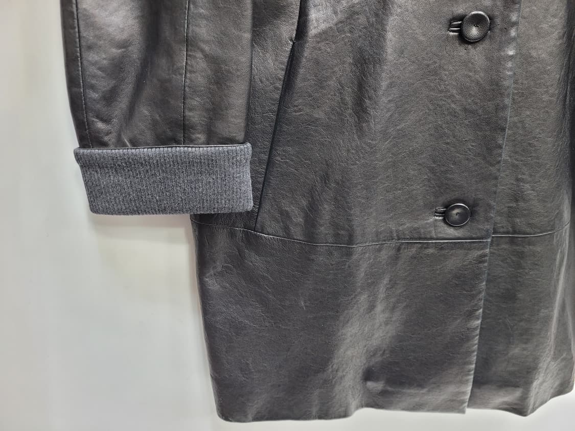 KUHO 구호 양가죽 롱자켓 레더 코트 / 여 85-94-160 
 상품이미지4