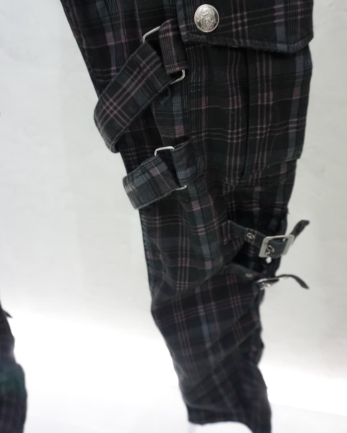 펑크 스크랩 체크 팬츠 상품이미지5