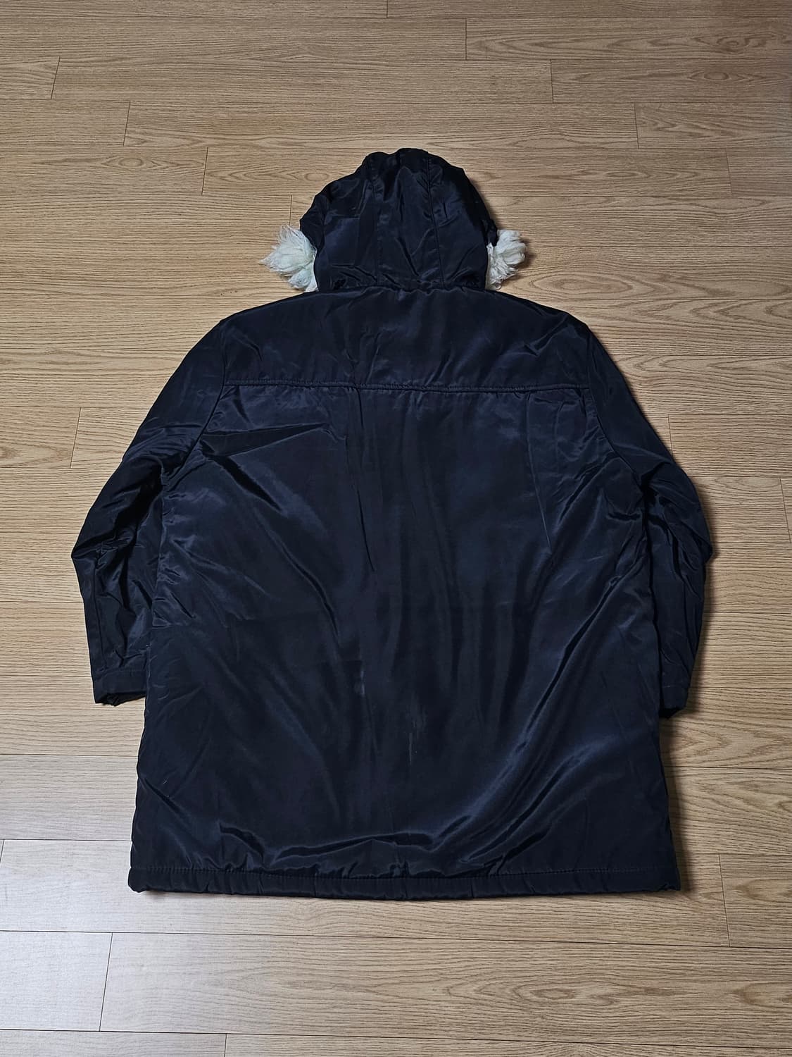 프라다 퍼 야상 패딩자켓 블랙 상품이미지2