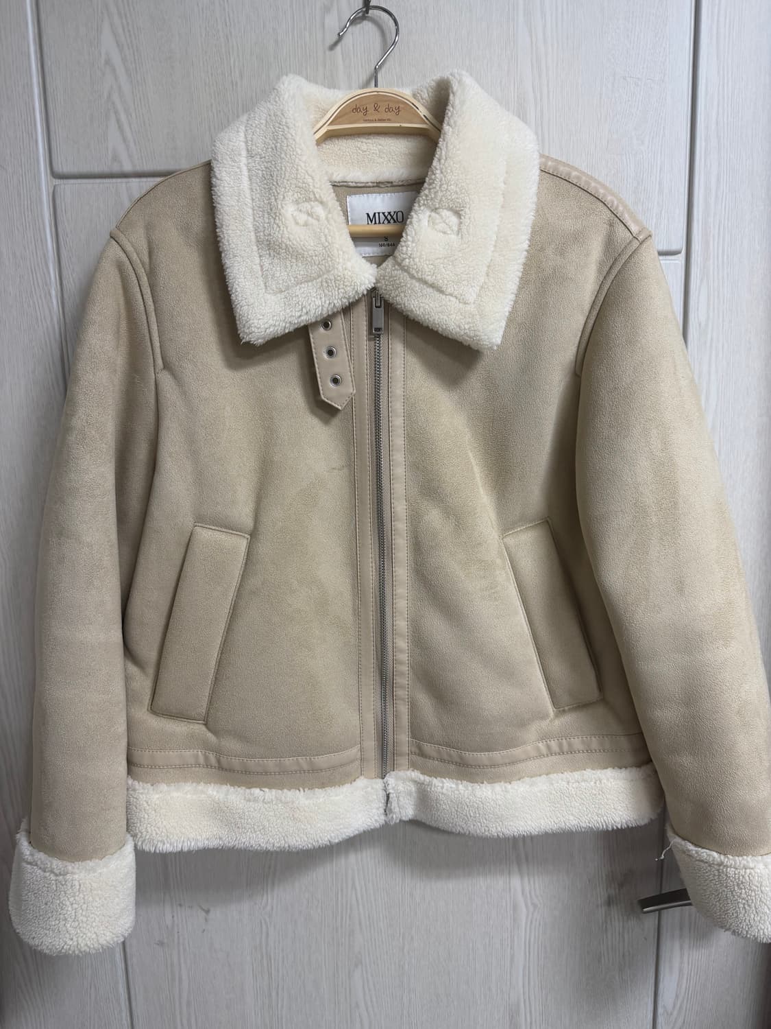 미쏘 스탠카라 스웨이드 숏 무스탕 (베이지) 상품이미지2