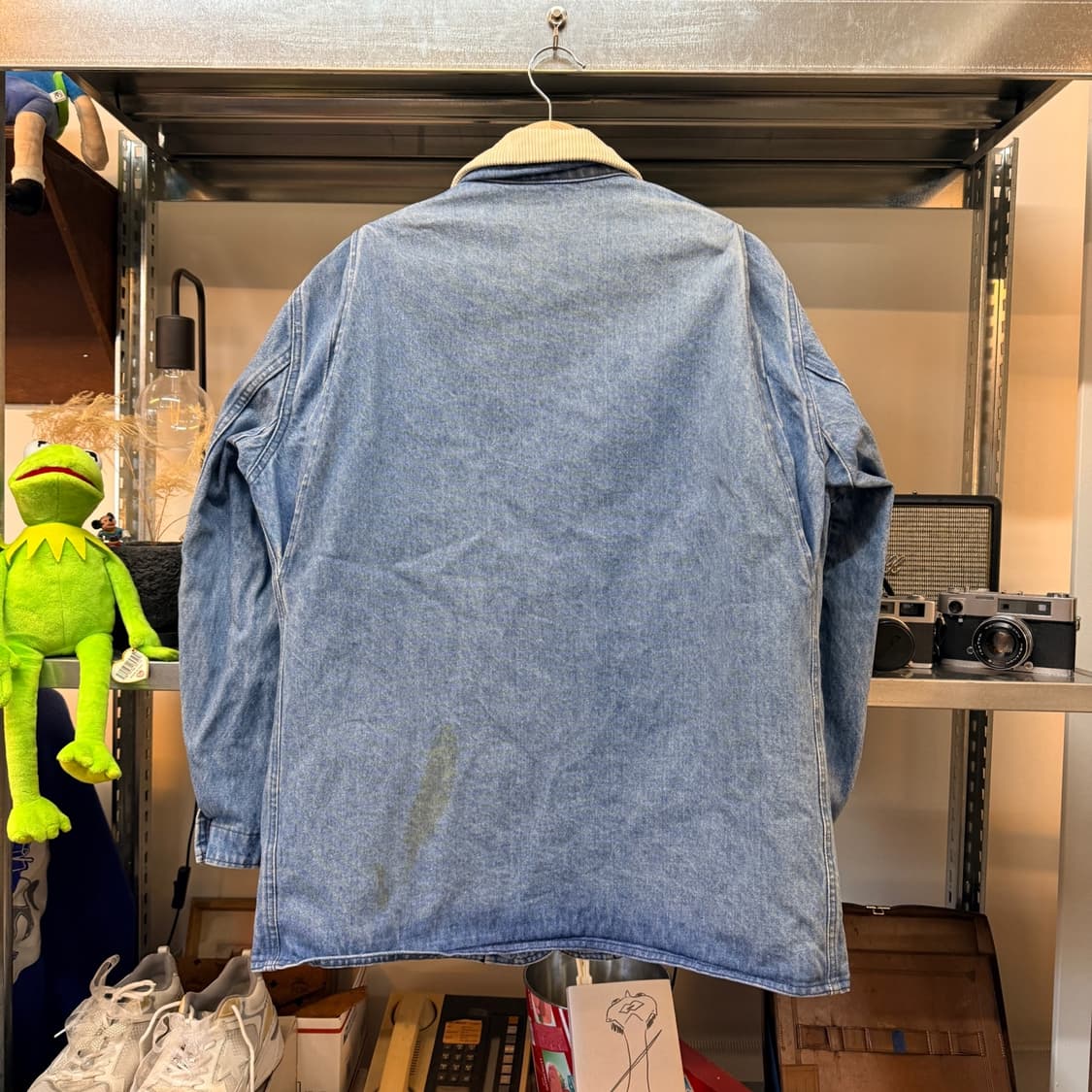 80'S 엘엘빈 데님 헌팅 자켓 코트  상품이미지6