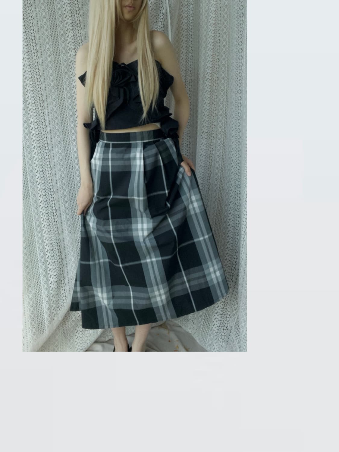 Black Rosette Top 블랙 로제트 탑 상품이미지3