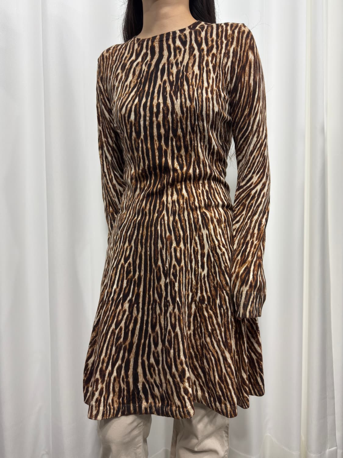 michael kors leopard knit dress 상품이미지1