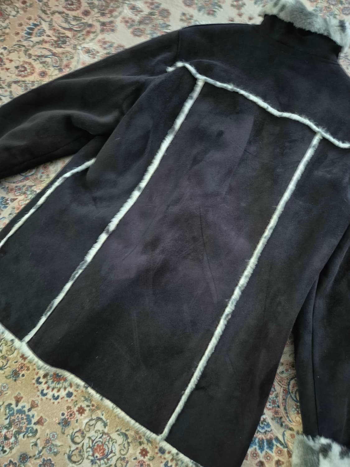 크리지아 레오파드 스웨이드 시어링 자켓 상품이미지4