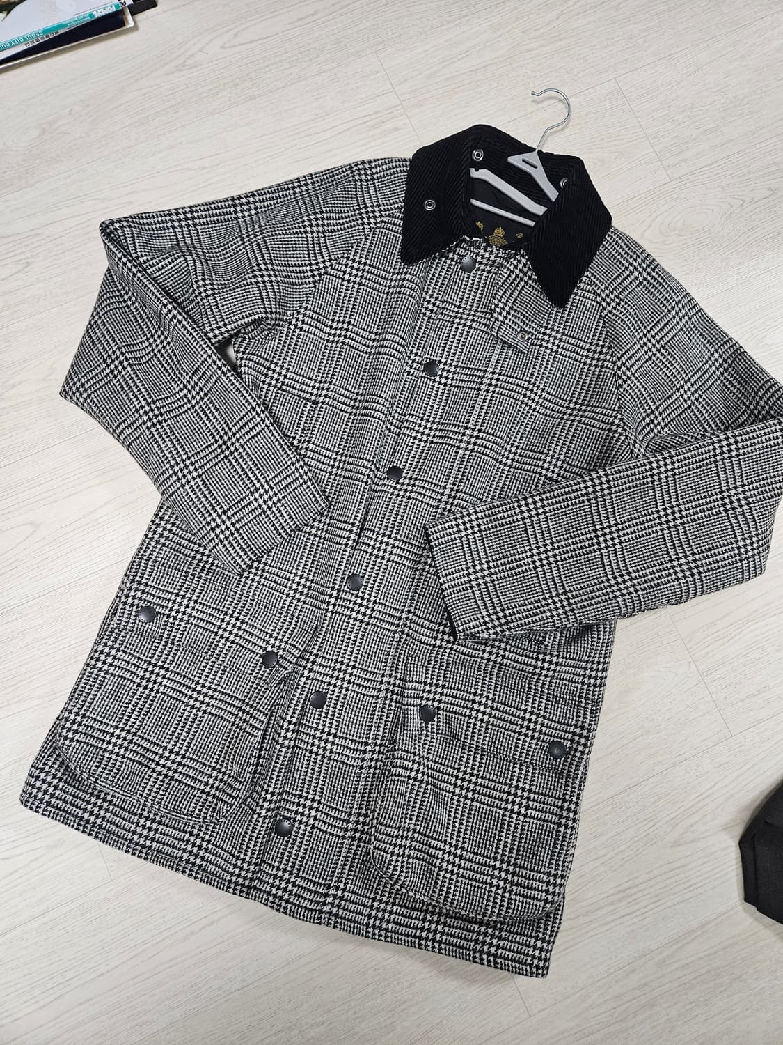 바버 뷰포트 글렌체크 울자켓 일본별주 35 상품이미지1