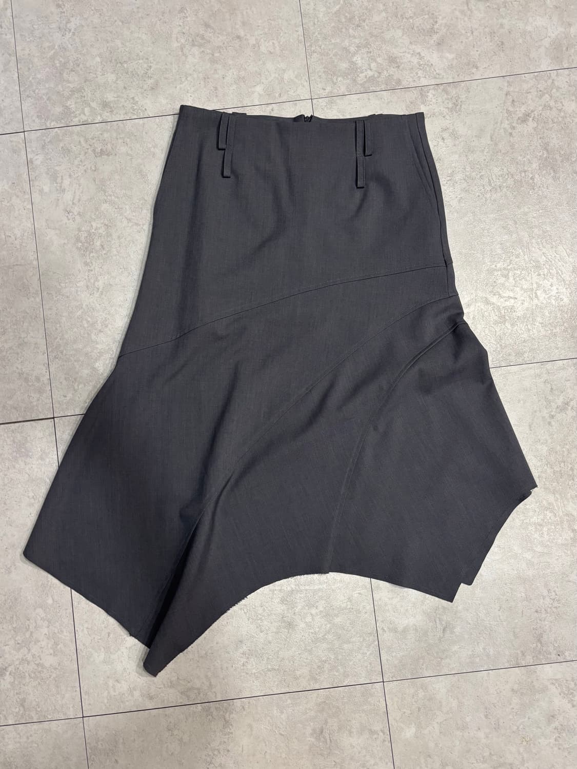 카시코) Paneled Gored Skirt GR M 상품이미지4