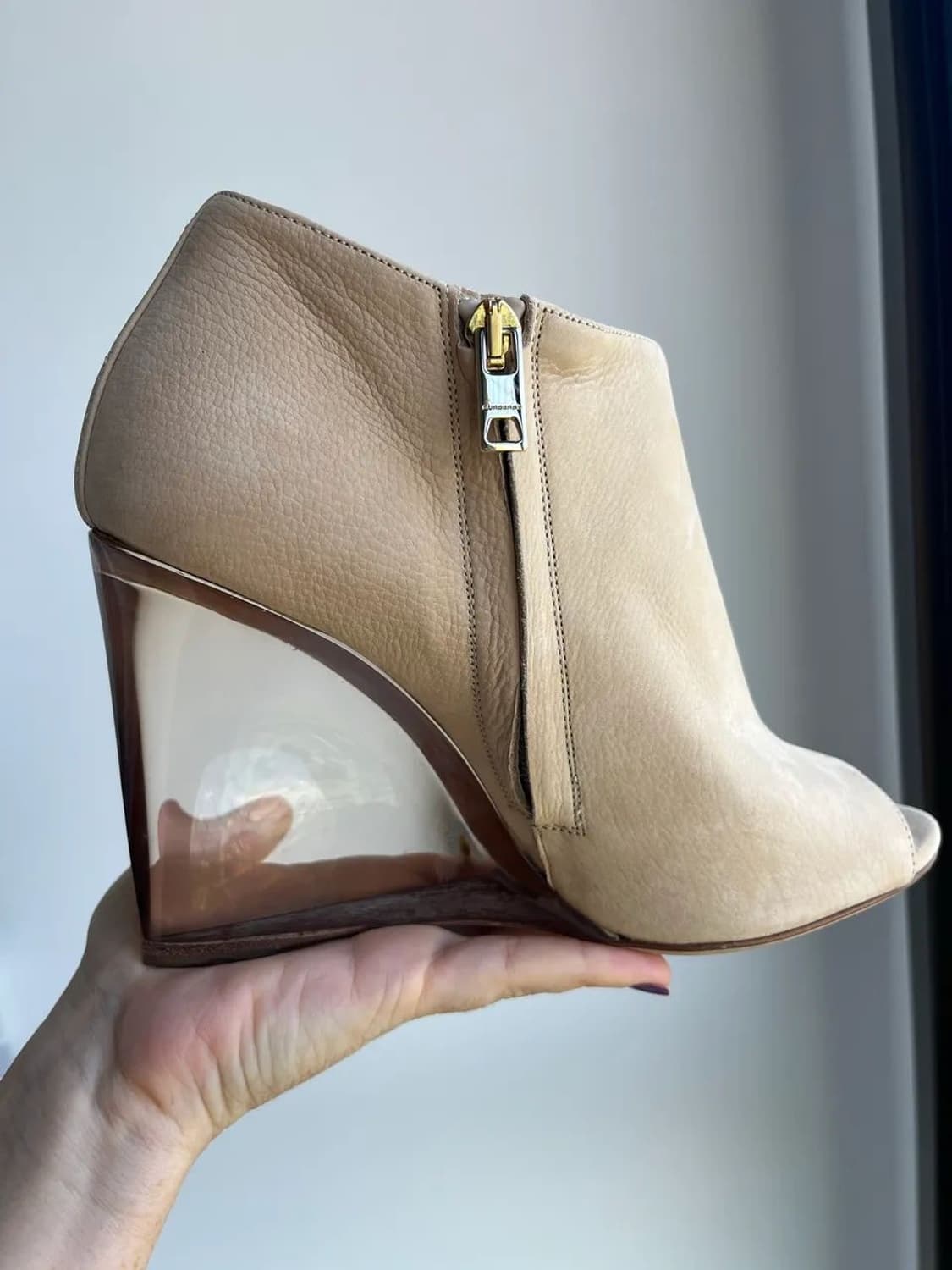 버버리 오픈토 웨지힐 상품이미지1