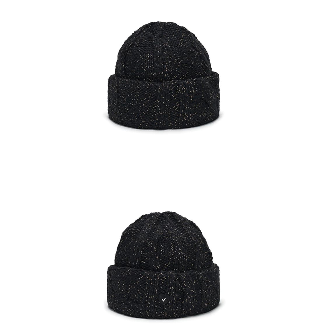 어썸니즈 sugarloaf hat_knit black 슈가로프 니트 비니 상품이미지3