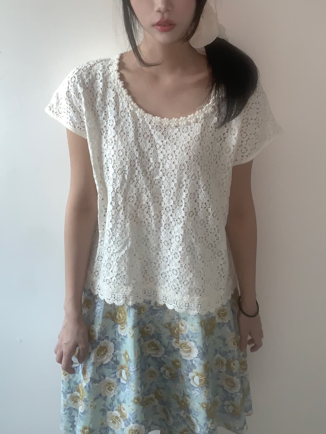 Lace punching knit 상품이미지3