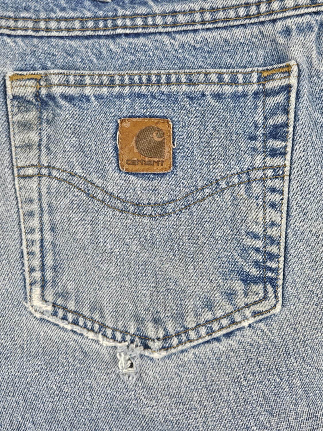 칼하트 헤비 플란넬 체크 데님 워크팬츠 ( 36X34 ) / 10052 상품이미지8