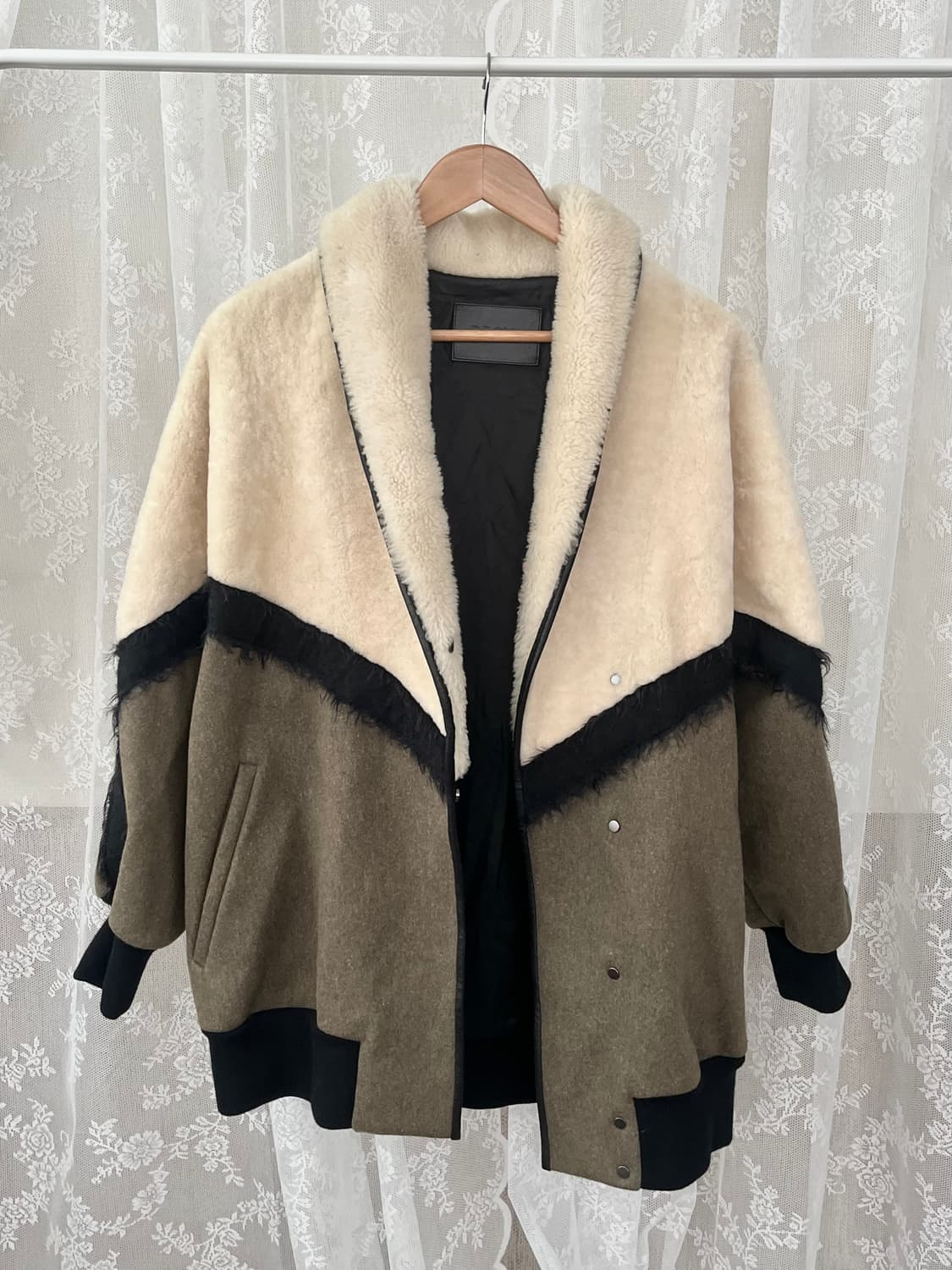 82-94-160) 한섬 수입 드로메 DROME 양털 자켓 상품이미지4