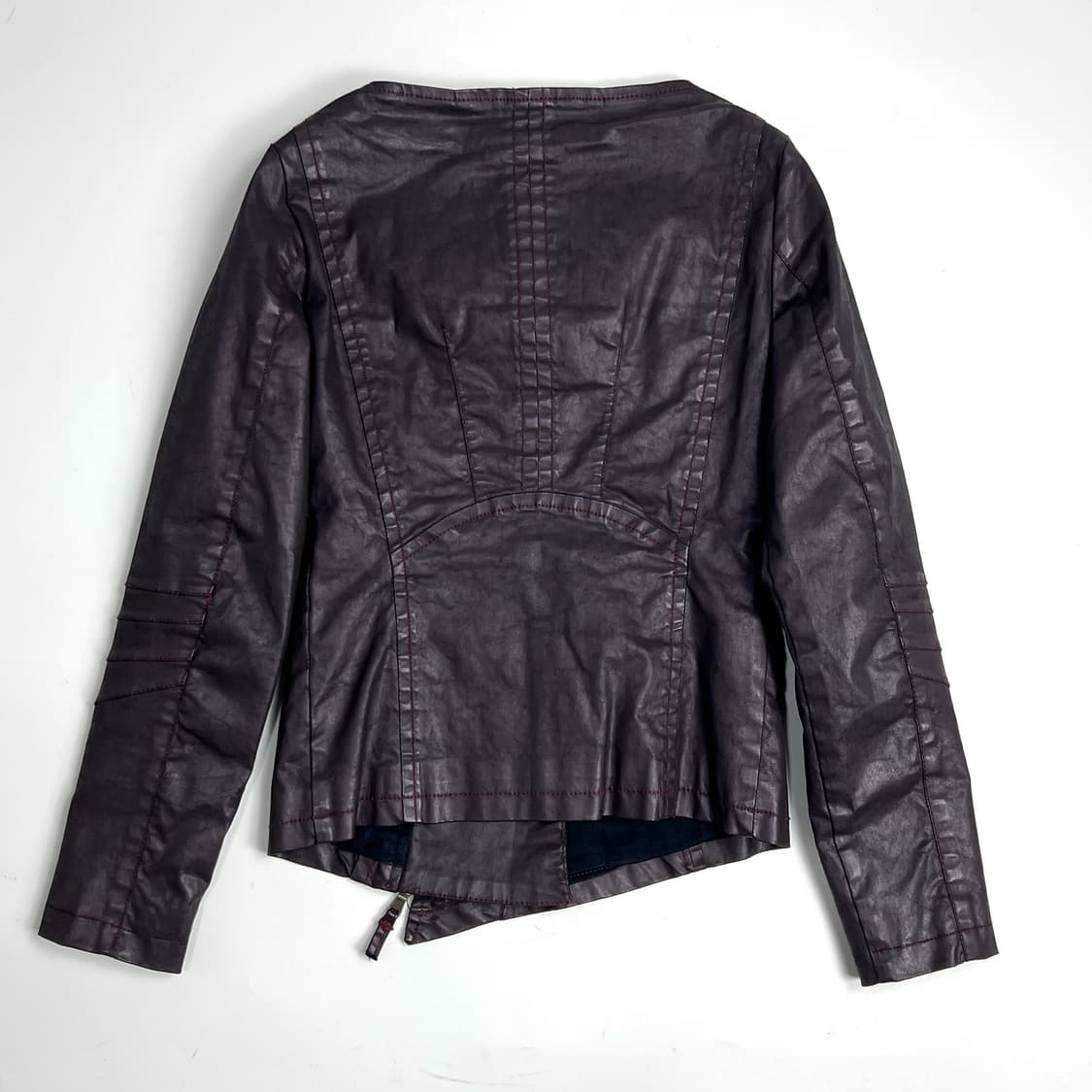 BRAY STEVE ALAN 비대칭 코팅 라이더 자켓 상품이미지9