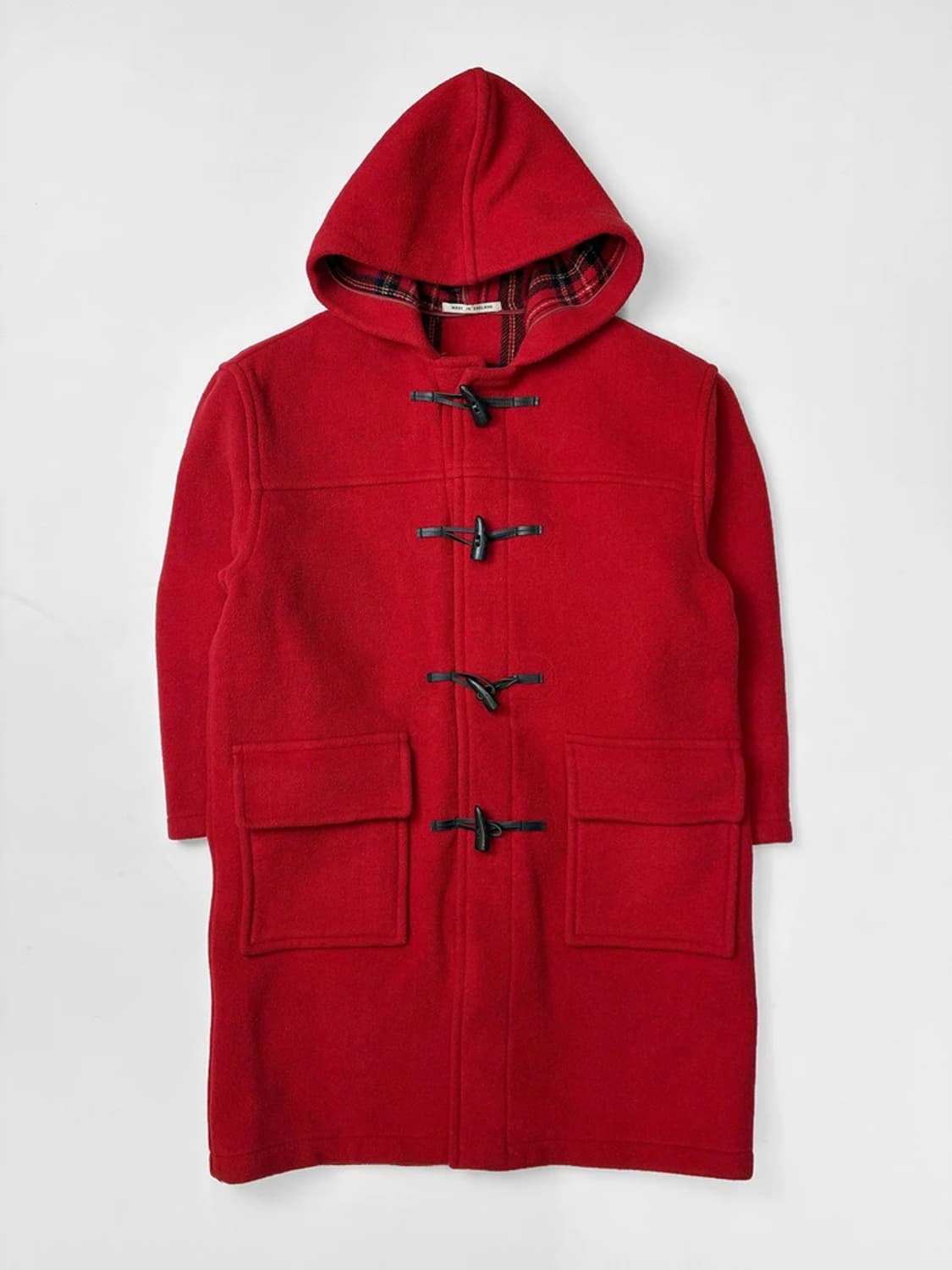 버버리 90's 오리지널 울 더플 후디 코트 PN5597    상품이미지1