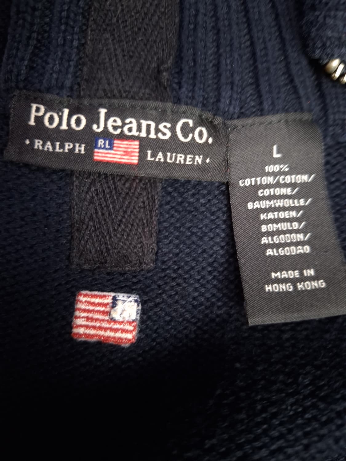 오리지날 랄프로렌폴로 진스 코튼 집업 가디건 상품이미지4