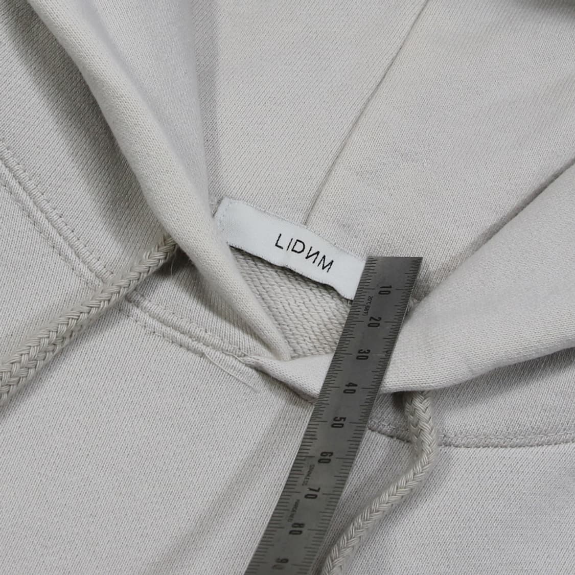 (착용컷) LIDNM 스웻 후드 티셔츠 (남성용 100) 상품이미지5