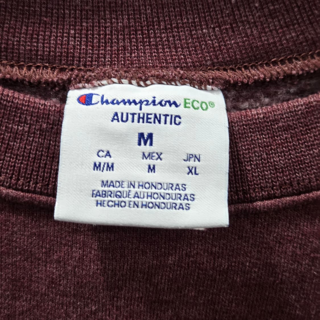 챔피온 에코 맨투맨 버건디 M 상품이미지3